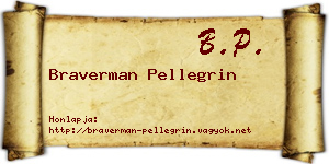 Braverman Pellegrin névjegykártya